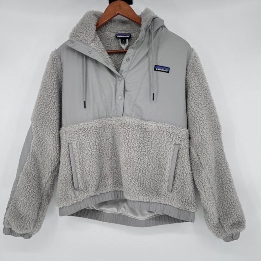 Patagonia Shelled Retro-X Fleece Pullover‎ Grey Small High Pile Sherpa Hoodie